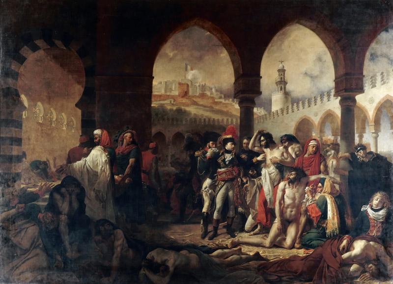 Antoine-Jean Gros -- Napoleon Bonaparte Visiting the Plague-Stricken in Jaffa