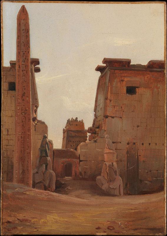 Antoine-Xavier-Gabriel de Gazeau, comte de La Bouere--The Gate to the Temple of Luxor