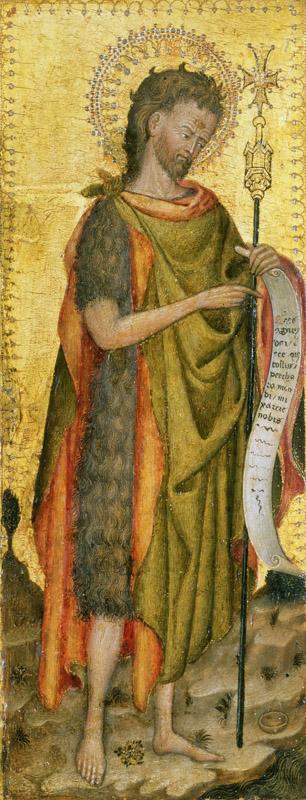 Antonio Orsini (Master of the Carminati Coronation), Italian (active Ferrara), documented 1432-1491 -- Saint John the Baptist