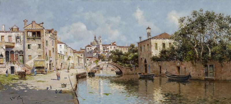 Antonio Maria Reyna Manescau Venetian Canal
