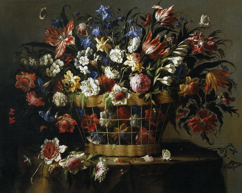 Arellano, Juan de-Cesta de flores-84 cm x 105 cm