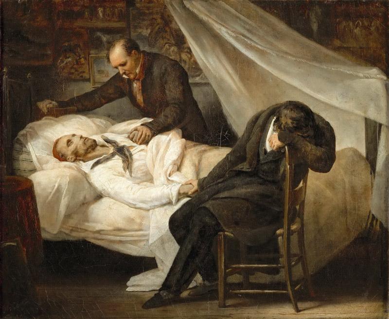 Ary Scheffer (1795-1858) -- Death of Theodore Gericault