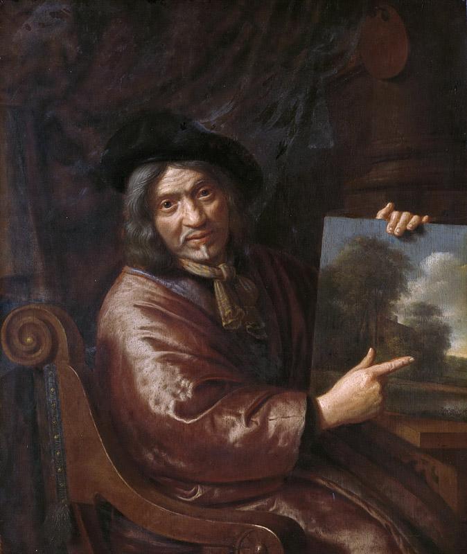 Asch, Pieter Jansz. van -- Zelfportret., 1640-1678