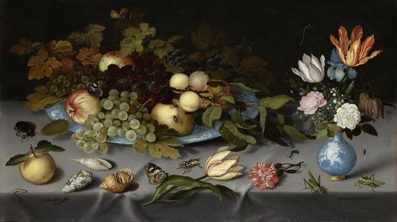 Ast, Balthasar van der -- Stilleven met vruchten en bloemen, 1620-1621