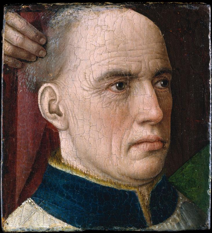 Attributed to Aelbert van Ouwater--Head of a Donor