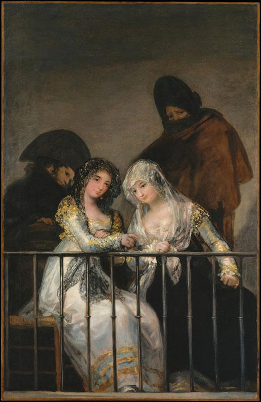 Attributed to Goya--Majas on a Balcony