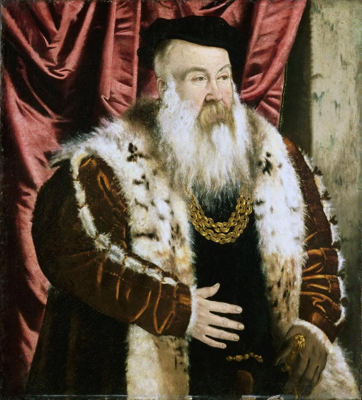 Attributed to Hans Mielich, German (active Munich), 1516-1573 -- Portrait of a Nobleman