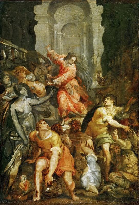 Attributed to Jacopo Zucchi -- Expulsion of the Merchants from the Temple