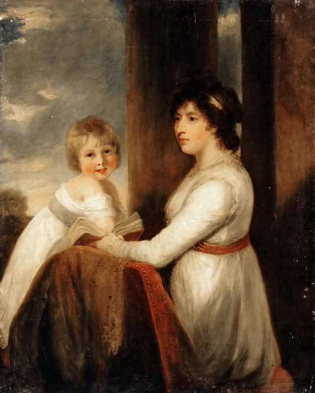 Attributed to John Hoppner -- Lady Musgrave with a Child