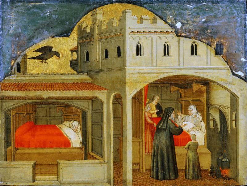 Attributed to Martino da Verona (Martino di Alberto), Italian, died 1412, Verona -- Saint Eligius Mother Told of Her Son Future Fame