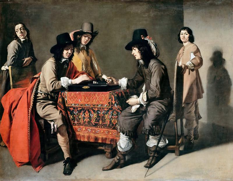 Attributed to Mathieu Le Nain -- Tric-Trac Players