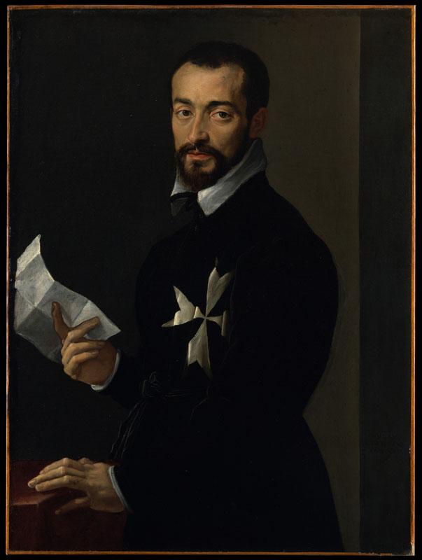 Attributed to Mirabello Cavalori--Portrait of a Knight of Malta