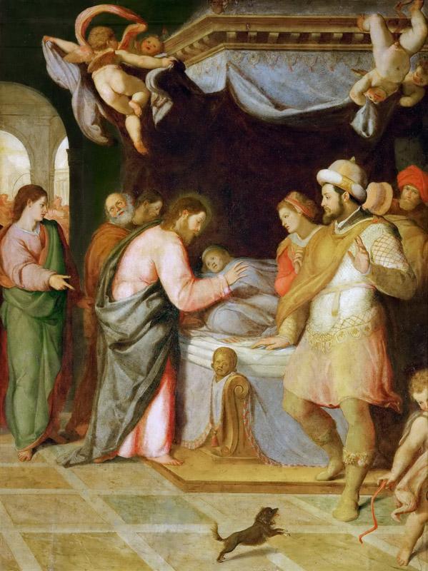 Attributed to Santi di Tito -- The resurrection of the daughter of Jairus
