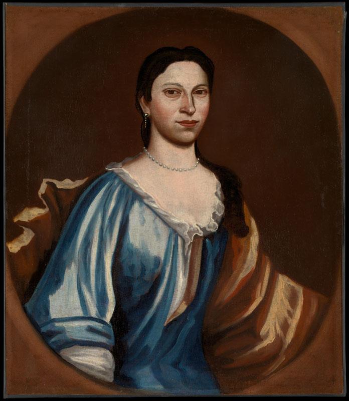 Attributed to Schuyler Limner--Portrait of a Lady (possibly Tryntje Otten Veeder)