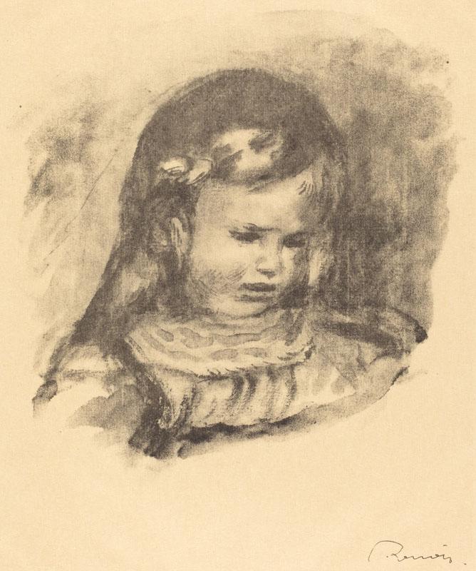 Auguste Renoir - Claude Renoir, head lowered