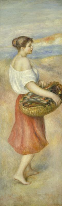 Auguste Renoir - Girl with a Basket of Fish