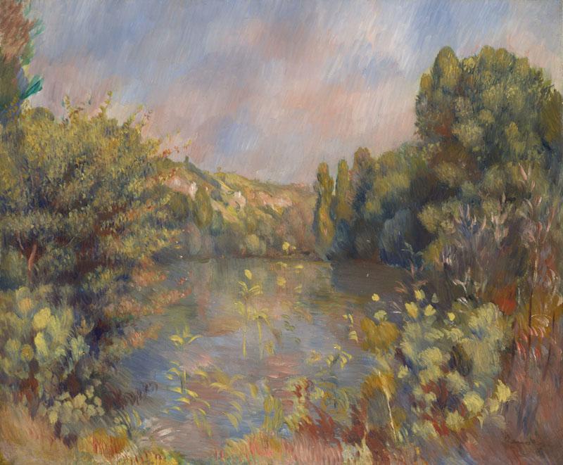 Auguste Renoir -Lakeside Landscape