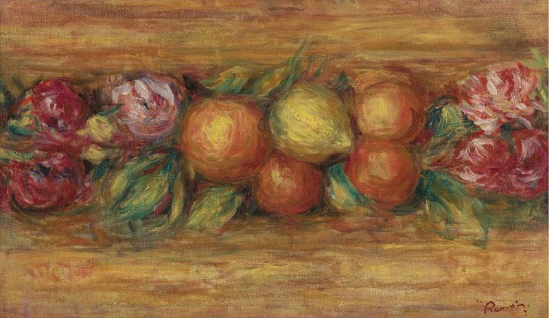 Auguste Renoir -PANNEAU DE FRUITS ET FLEURS