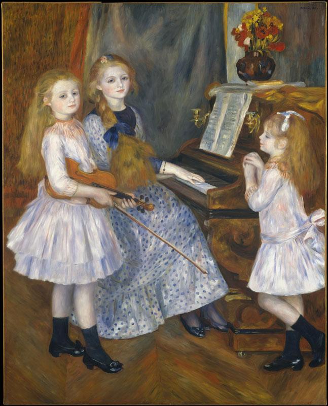 Auguste Renoir -The Daughters of Catulle Mendes, Huguette