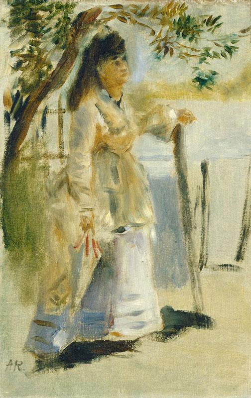 Auguste Renoir -Woman by a Fence