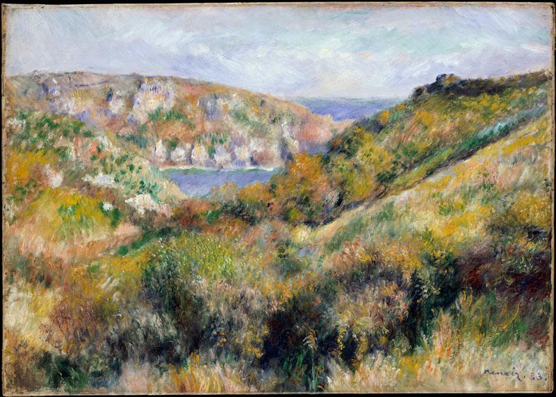 Auguste Renoir--Hills around the Bay of Moulin Huet, Guernsey