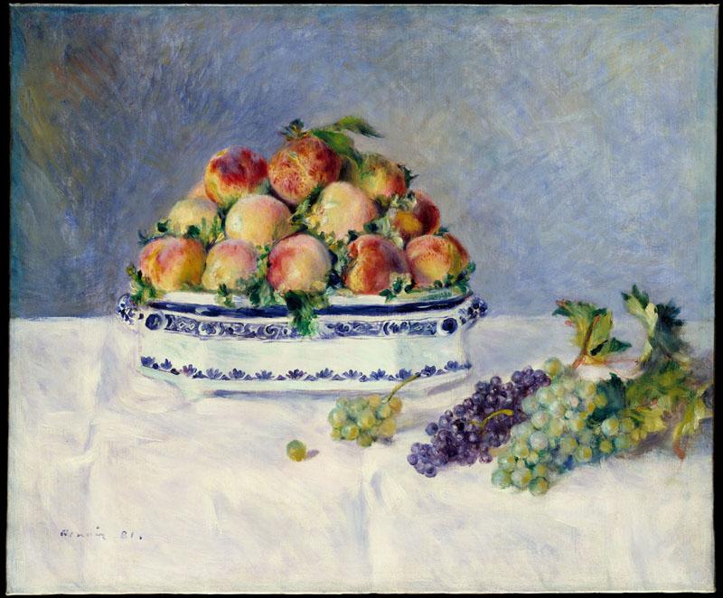 Auguste Renoir--Still Life with Peaches and Grapes