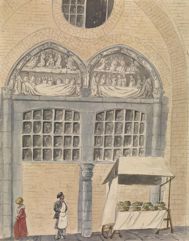 Auguste de Peellaert - Bruges, portal of the saint John Hospital