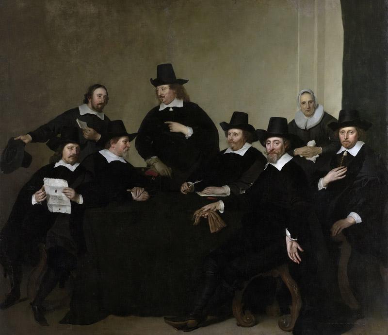 Backer, Jacob Adriaensz. -- De regenten van het Nieuwe Zijds Huiszittenhuis te Amsterdam, ca 1650