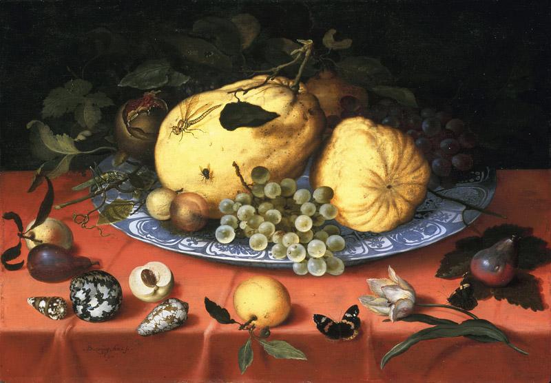 Balthasar van der Ast - Fruit Still Life with Shells and Tulip