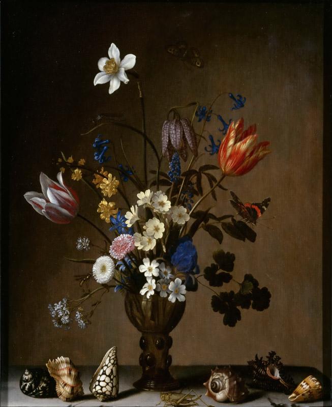 Balthasar van der Ast -- Bouquet of Flowers and Shells (Bouquet de fleurs et coquillages)