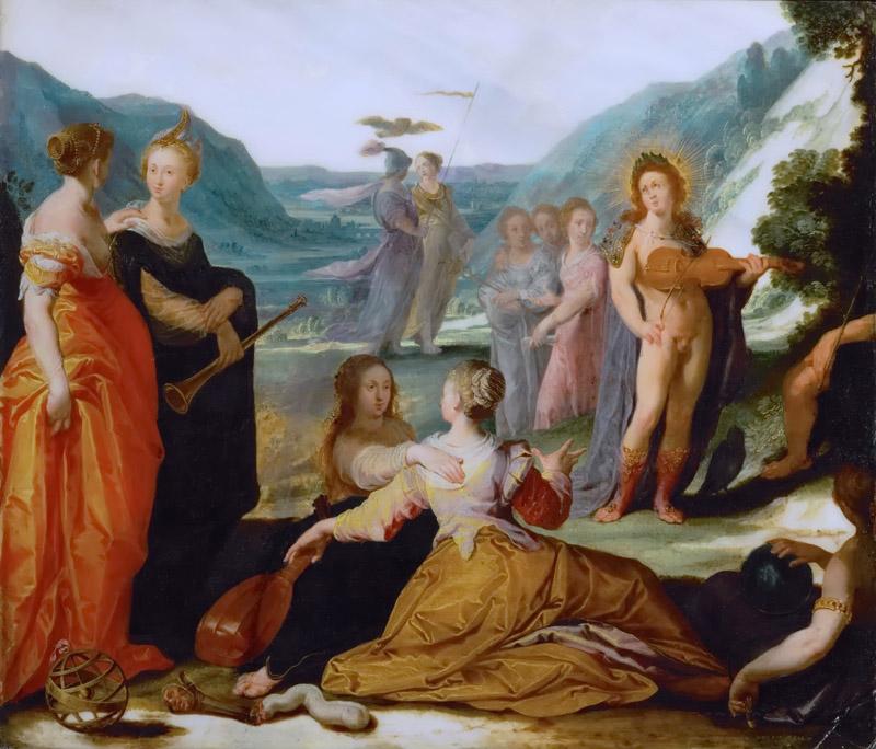 Bartholomaeus Spranger -- Apollo and the Muses
