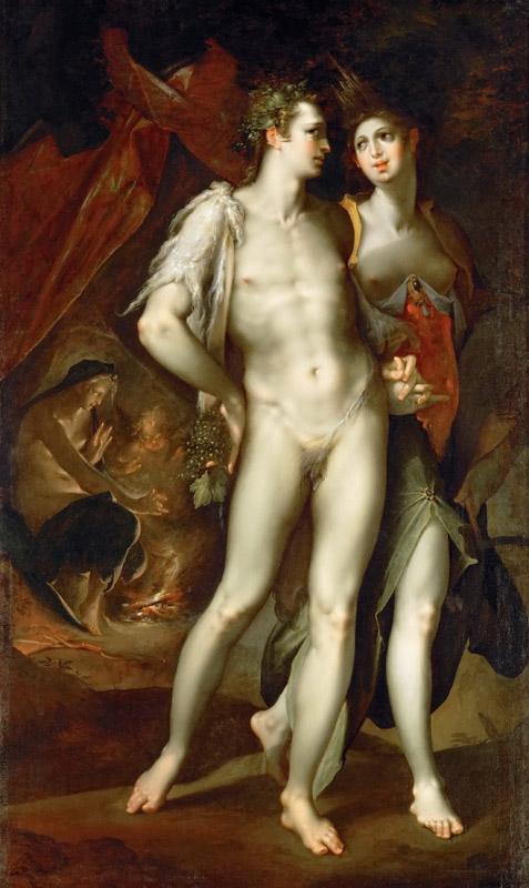 Bartholomaeus Spranger -- Love is Cold without Ceres and Bacchus