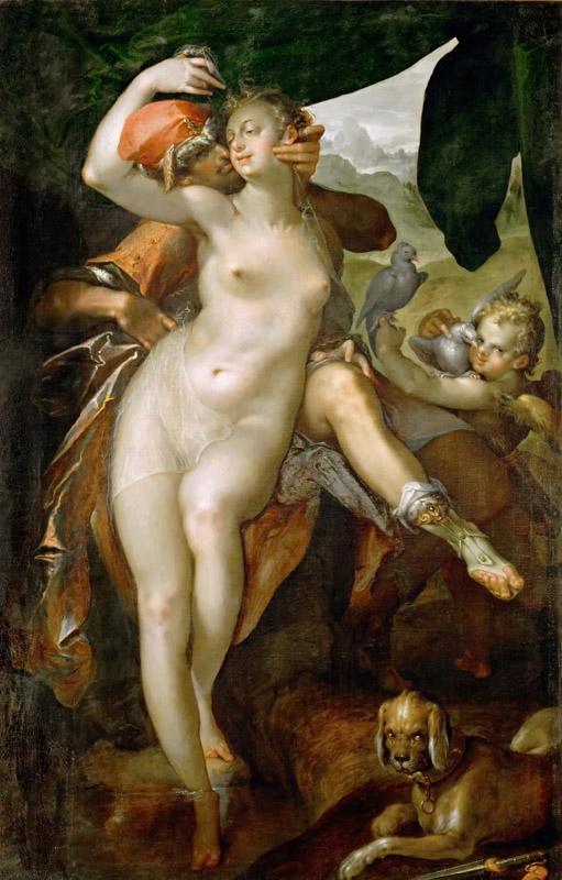 Bartholomaeus Spranger -- Venus and Adonis