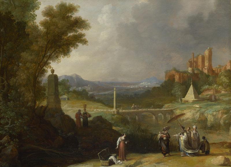 Bartholomeus Breenbergh - The Finding of the Infant Moses by Pharaoh Daughter