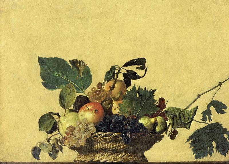 Basket of Fruit-Caravaggio (c.1595)