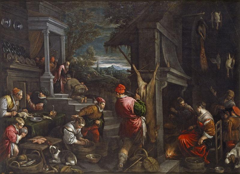 Bassano, Francesco, Bassano, Jacopo-La vuelta del hijo prodigo-147 cm x 200 cm