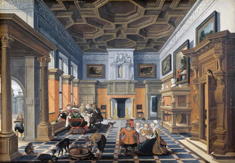 Bassen, Bartholomeus van -- Gezelschap in interieur, 1622-1624