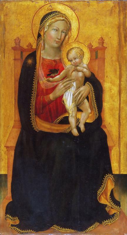 Battista di Maestro Gerio, Italian (active Pisa), documented 1418-1433 -- Enthroned Virgin and Child