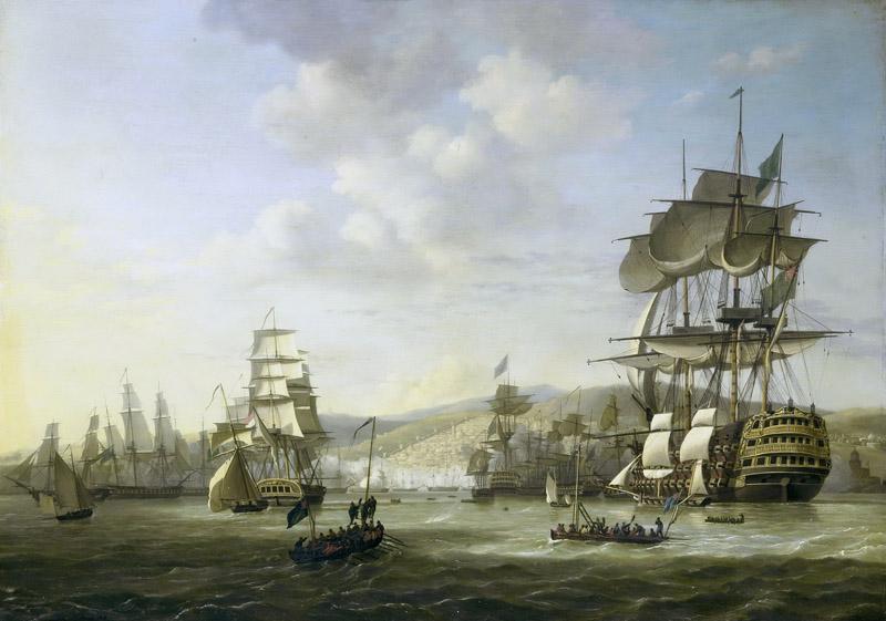 Baur, Nicolaas -- De Engels-Nederlandse vloot in de Baai van Algiers ter ondersteuning van het ultimatum tot vrijlating van blanke slaven, 26 augustus 1816