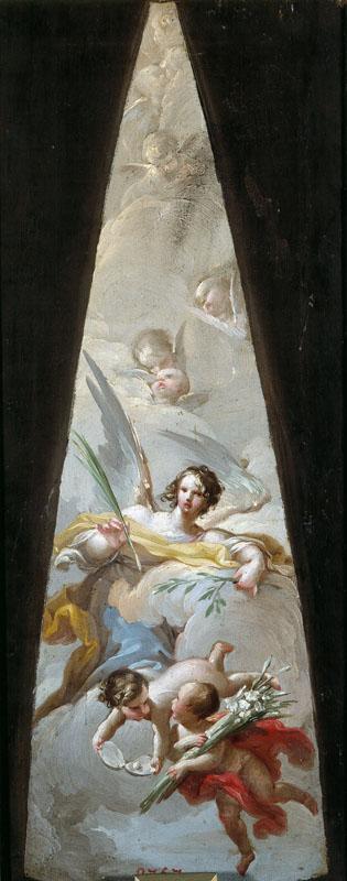 Bayeu y Subias, Francisco-Atributos de la Virgen-46 cm x 19 cm