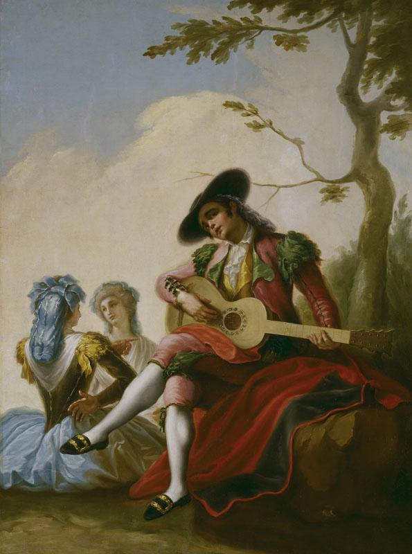 Bayeu y Subias, Ramon-El majo de la guitarra-184 cm x 137 cm
