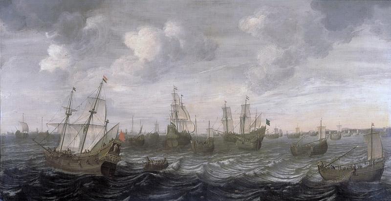 Beelt, Cornelis -- De Hollandse haringvloot onder zeil., 1660 - 1701