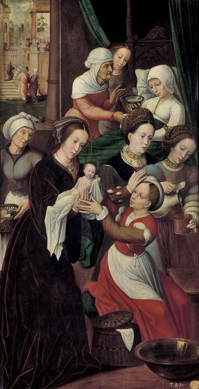 Benson, Ambrosius-El Nacimiento de la Virgen-115 cm x 60 cm