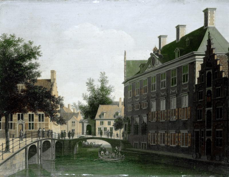 Berckheyde, Gerrit Adriaensz. -- Het Oude Zijds Herenlogement te Amsterdam., 1660-1680