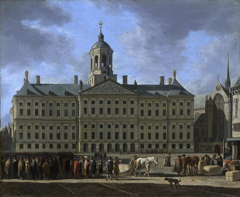 Berckheyde, Gerrit Adriaensz. -- Het stadhuis op de Dam te Amsterdam, 1672