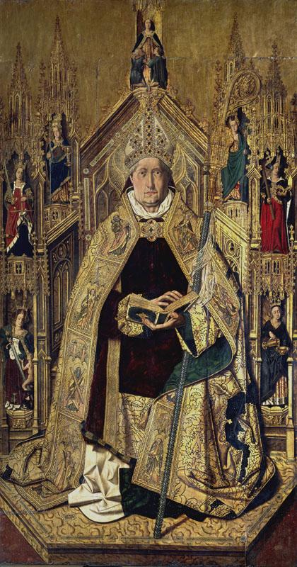 Bermejo, Bartolome-Santo Domingo de Silos entronizado como obispo-242 cm x 130 cm