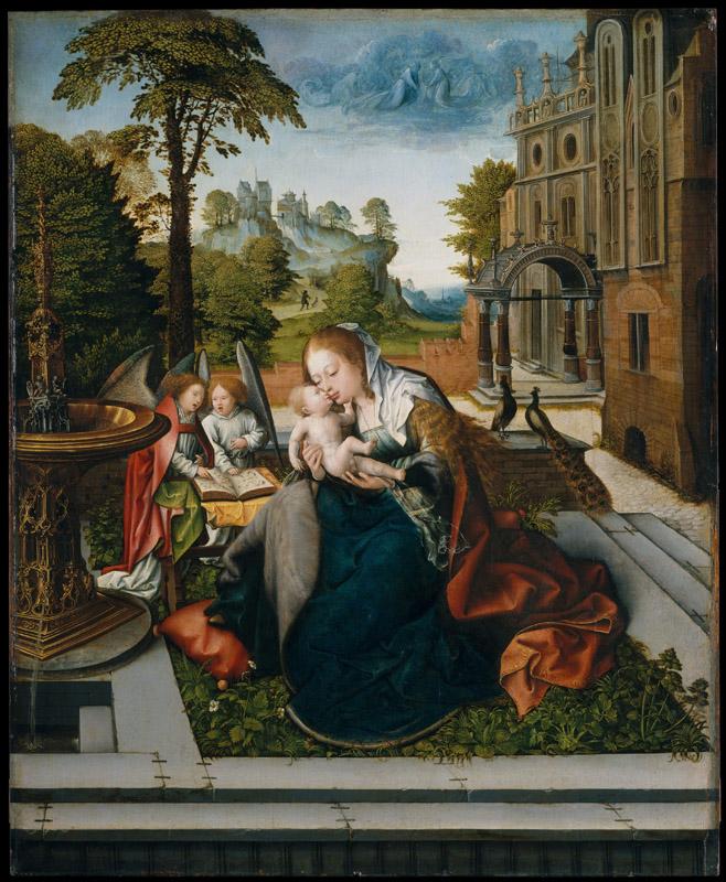 Bernard van Orley--Virgin and Child with Angels