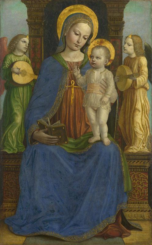 Bernardino Bergognone - The Virgin and Child with Two Angels