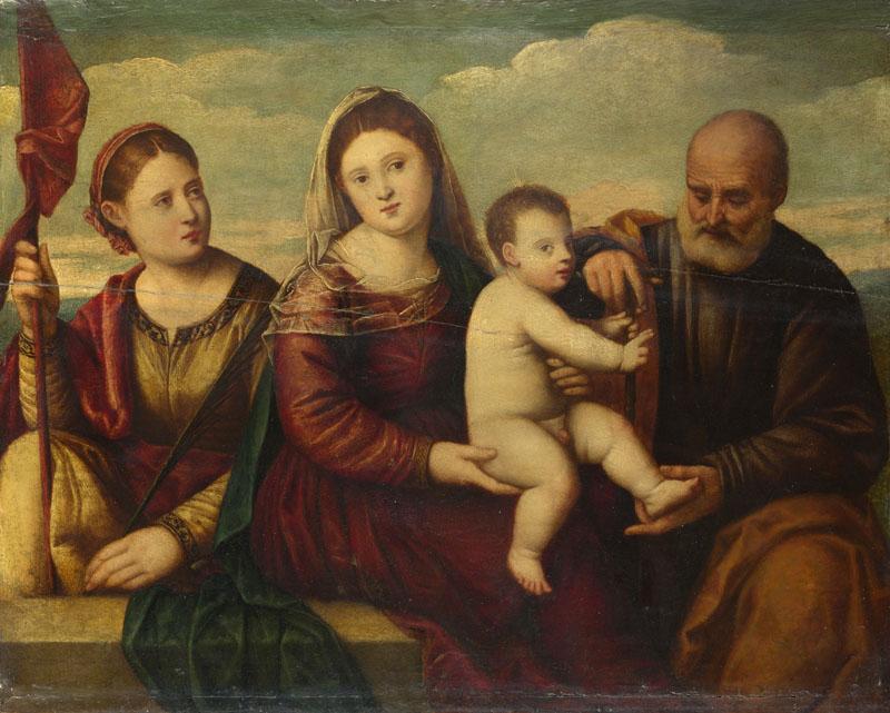 Bernardino Licinio - The Madonna and Child with Saints