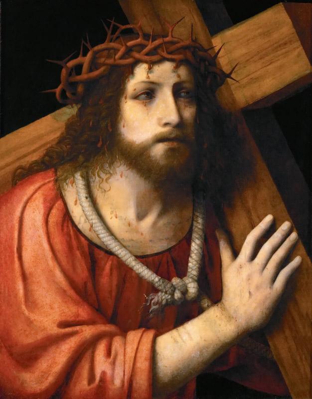 Bernardino Luini -- Christ carrying the Cross